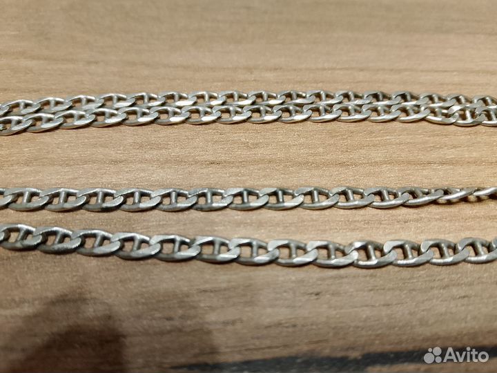 Мужская серебряная цепь бисмарк бу