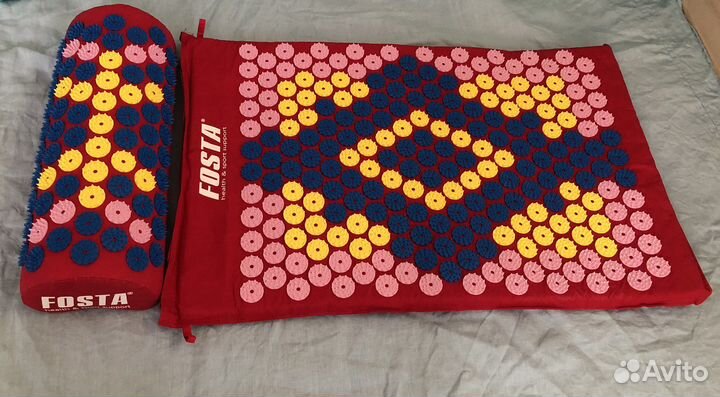 Акупунктурный коврик + валик, новые