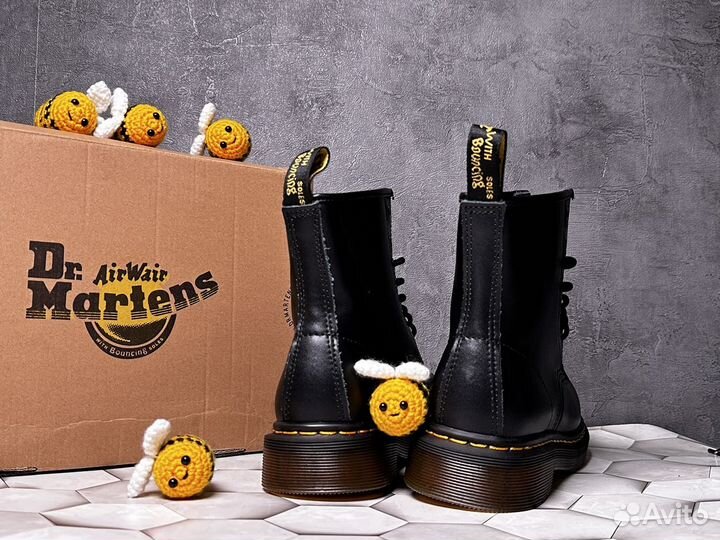 Dr Martens 1460 Натуральная Гладкая Кожа 37-45