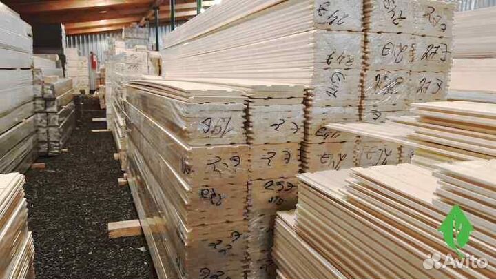 Вагонка профиль STS Из осины Цельная