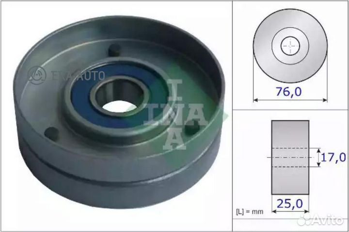 INA 531075130 Ролик натяжителя поликлин.ремня