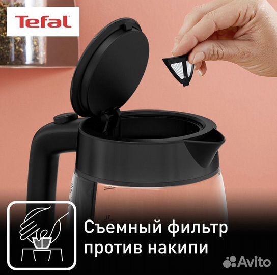 Электрический чайник Tefal Glass - Kettle-KI840830