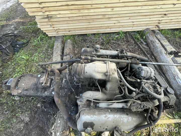 Двигатель коробка маз