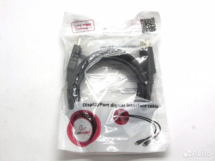 Кабель DisplayPort Cablexpert 20M/20M 1.8m, экран