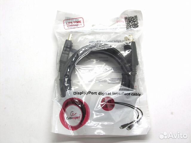 Кабель DisplayPort Cablexpert 20M/20M 1.8m, экран