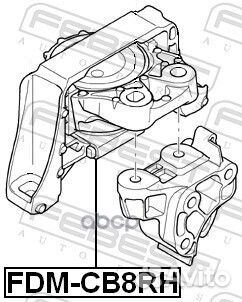 Опора двигателя ford focus 08-11 правая