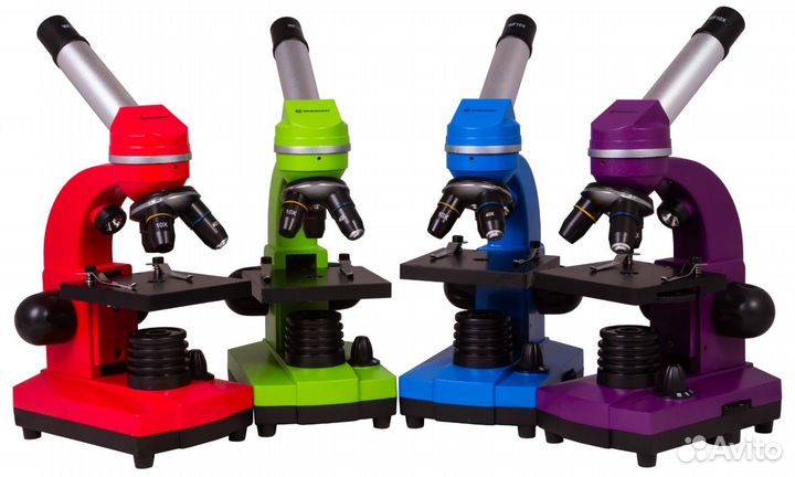 Микроскоп Bresser Junior Biolux SEL 40–1600x, крас