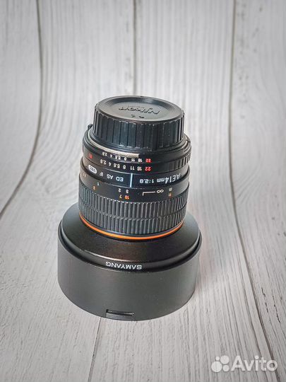 Объектив Samyang ае 14mm f/2.8 ED AS IF UMC Nikon