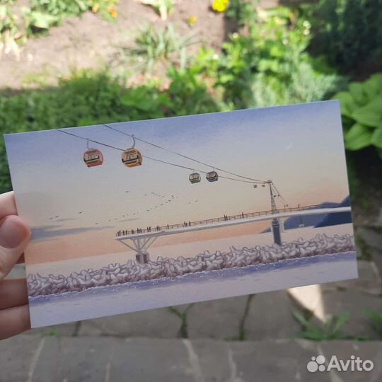 Коллекционные открытки из Пусана 8 штук