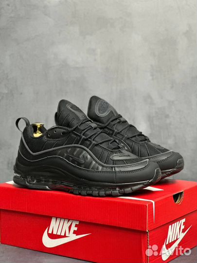 Кроссовки Nike Air Max 98 чёрные 1