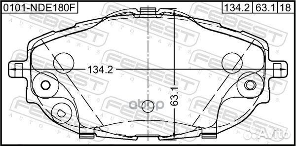 Колодки тормозные передние подходит для toyota