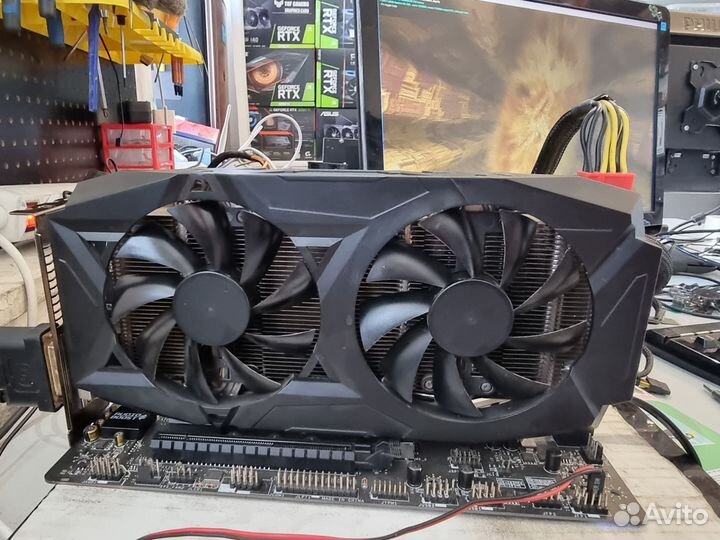 Видеокарта AMD RX570 8 GB с видеовыходом DVI