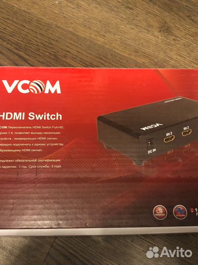 Переключатель hdmi switch 4в1