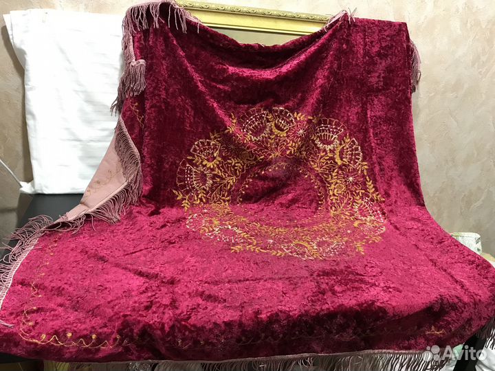 Плюшевая скатерть СССР