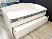 Детская стильная кровать с выдвижным ярусом