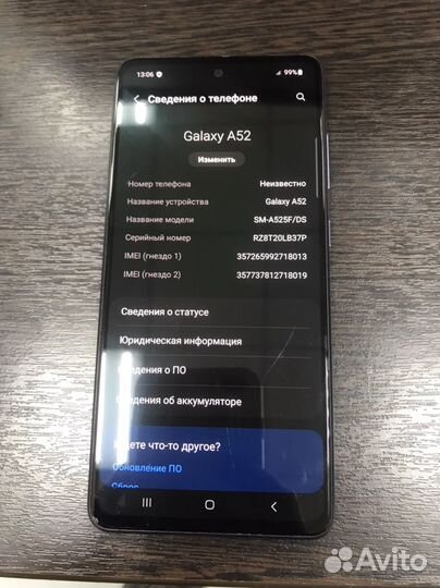 Samsung galaxy a52 128gb
