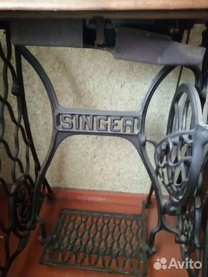 Швейная машинка Zinger, антиквариат, 1886г.в