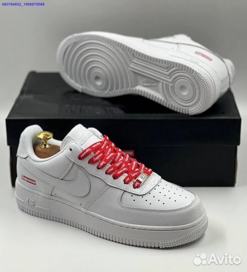 Кроссовки Nike Air Force 1 Low & Supreme (Арт.97201)