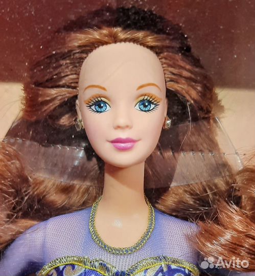 Portrait in blue barbie hotsell