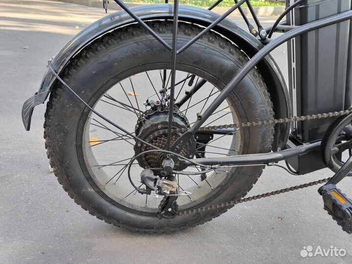 Мощный электрический складной фэтбайк