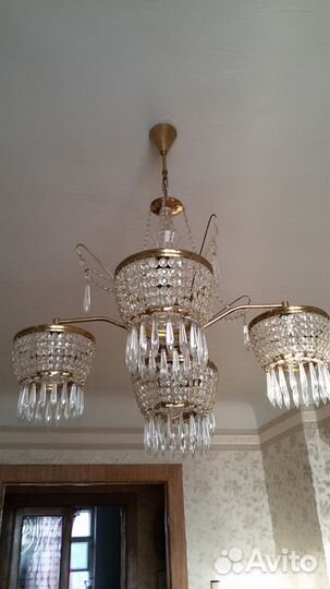 Люстры и бра хрустальные