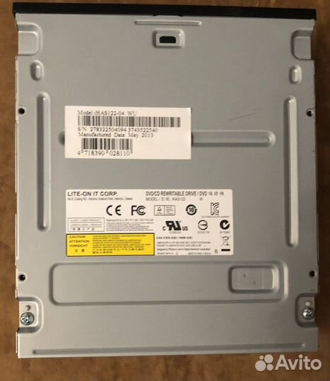 Dvd привод / дисковод lite-ON corp. iHAS122-04 WU