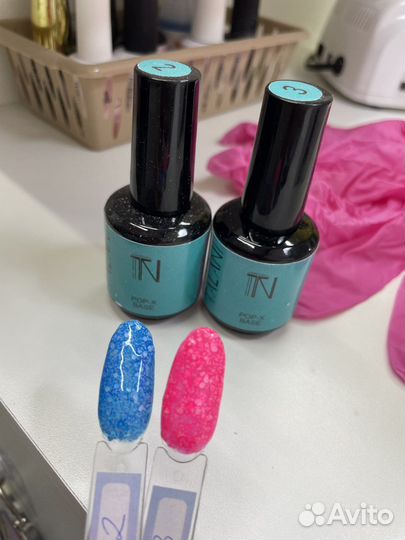 Материалы для маникюра, базы, лаки