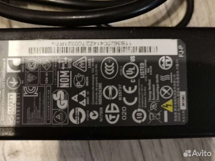 Lenovo зарядное устройство оригинал