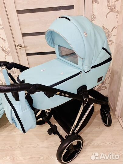 Коляска Adamex 3 в 1 (цвет Тиффани)