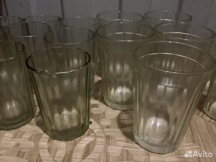 Граненые стаканы, стекло СССР