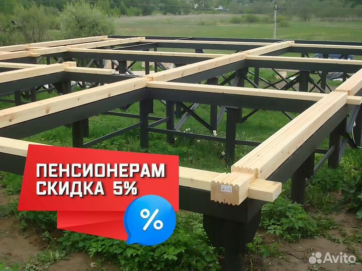 Ремонт фундамента любой сложности винтовыми сваями