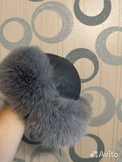 Шапка ушанка женская натуральный мех