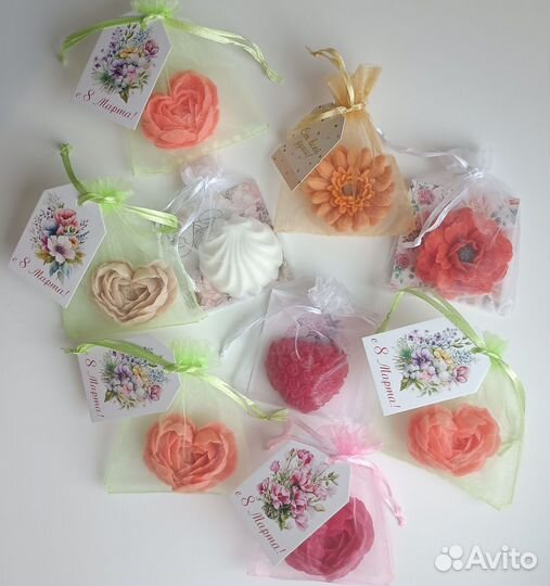 Наборы из мыла на 8 Марта