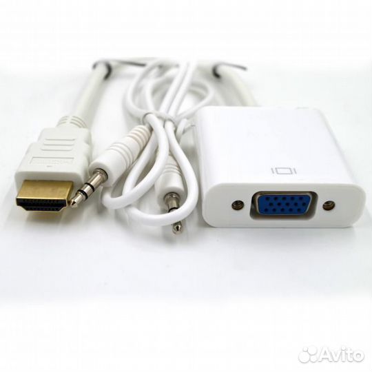 Мультимедийный конвертер Hdmi - VGA + аудио
