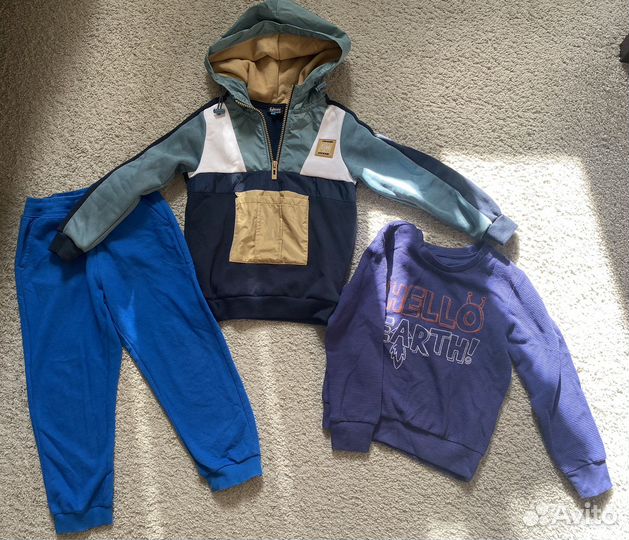 Вещи пакетом на мальчика 104-110