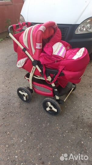 Коляска для девочек 2 в 1