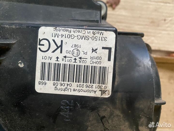 Фара левая Honda civic 5D галоген