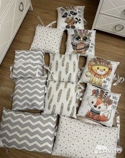 Бортики в детскую кроватку бу