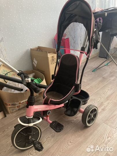 Велосипед трехколесный Kreiss, для девочек, б/у