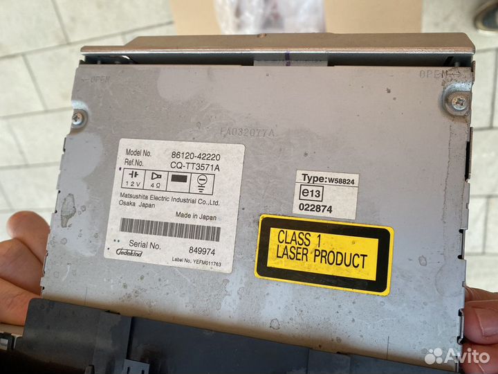 Штатная магнитола на toyota rav 4