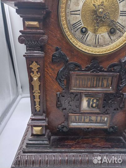 Редчайшие Часы каминные день месяц число бой