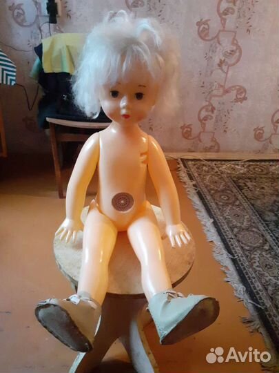 Кукла на резинках 70см шагающая СССР