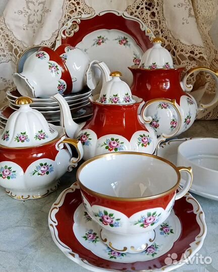 Кофейный сервиз ГДР Fine China Lichte