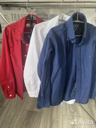 Рубашки фирменные на мальчика 134-146