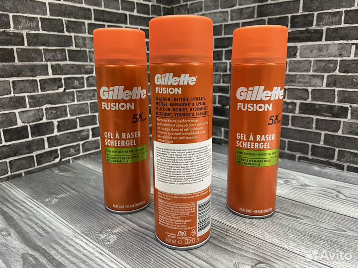 Гель для бритья gillette fusion из Финляндии