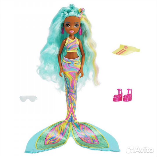 Кукла-Русалка Mermaid high Океанна(Color hair)