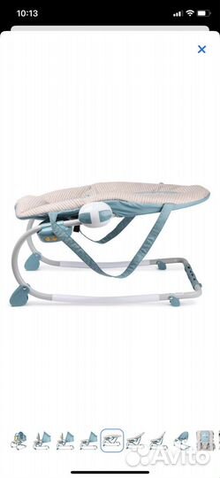 Шезлонг babyton blue