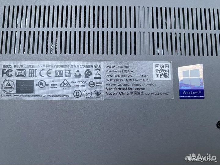 Ноутбук Lenovo Ideapad 3 15ADA05