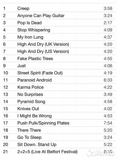 Radiohead - The Best Of DVD Japan