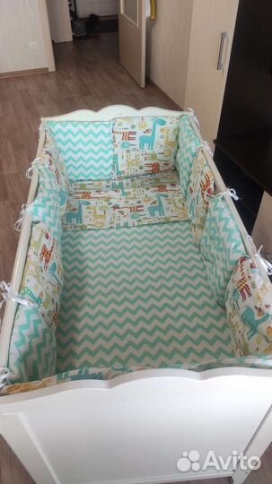 Бортики и балдахин в кроватку